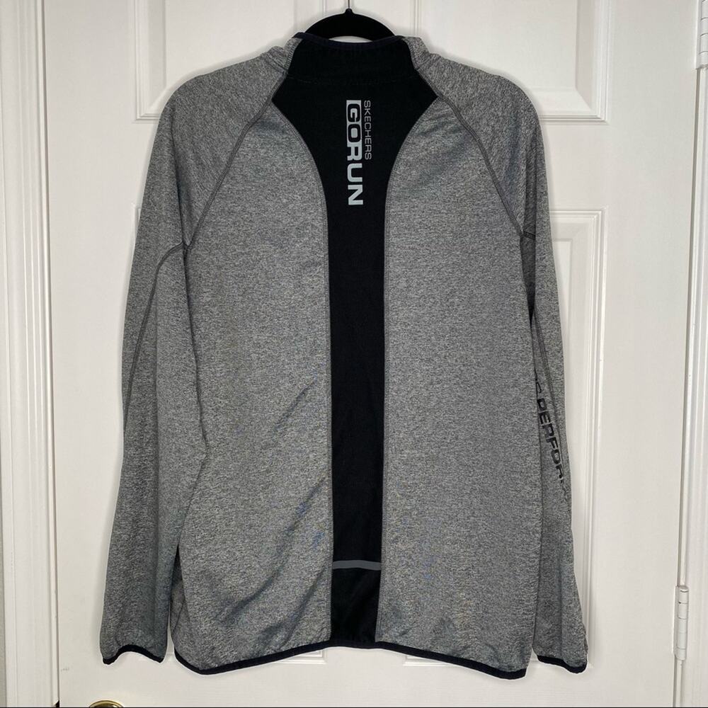 SKECHERS Mens Performance GoRUN Lightweight 1/4 Quarter Zip Pullover Jacket - Picture 3 of 4